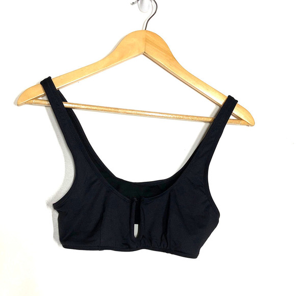 Good American U Ring Vegas Bikini Top In Black Matte Size Small NWOT - Picture 3 of 8